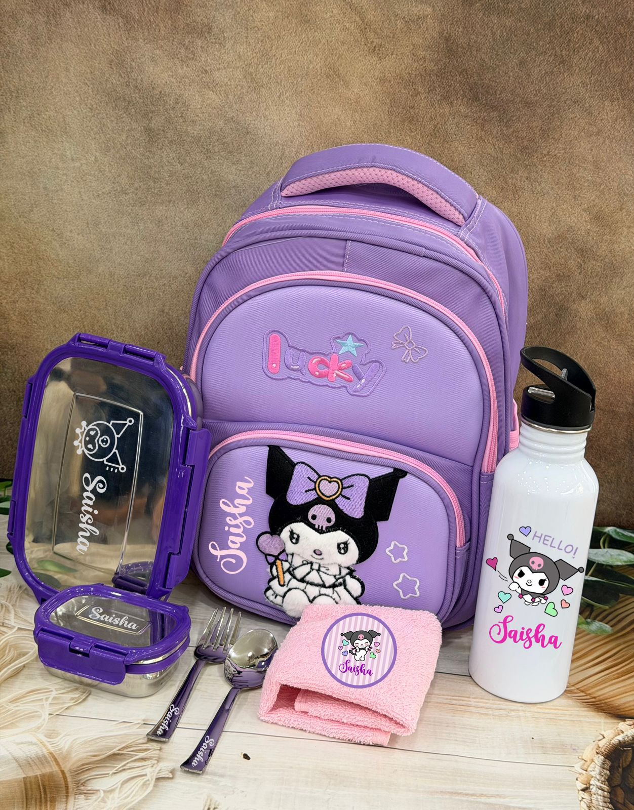 Personalised School Bag Combo