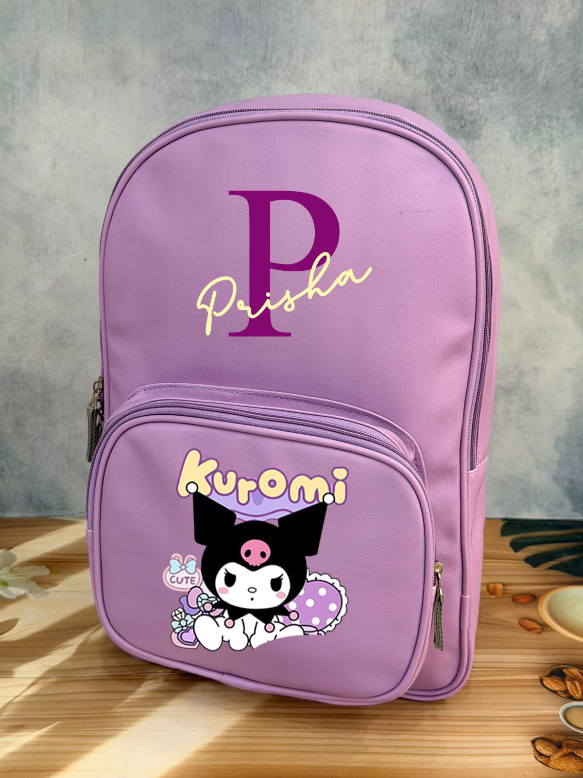 Personalised Backpack with Initial and Name