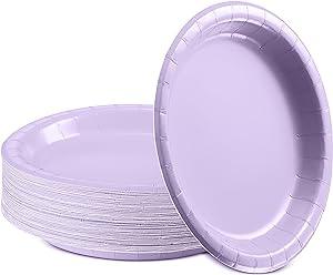 Lavender Paper Plates - Pack of 10 TABLEWARE Pretty UR Party   