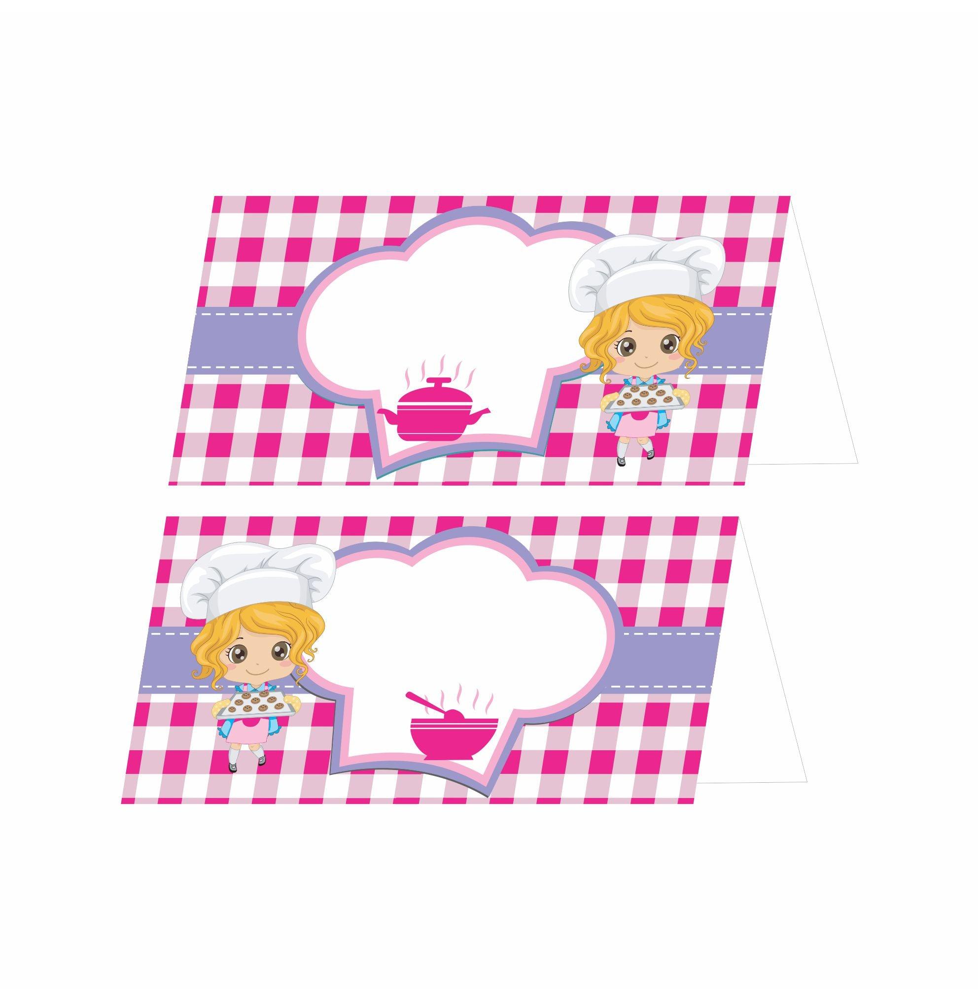 Little Baker Theme Food Labels / Buffet Table Cards THEME PARTIES Pretty UR Party   