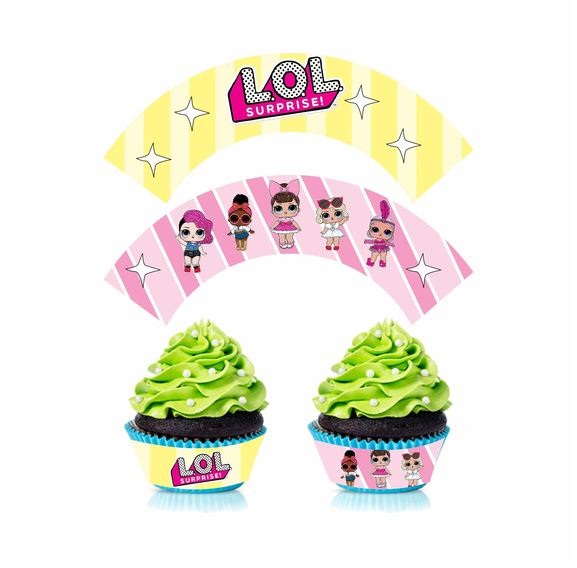 LOL Surprise Theme Cupcake Wrappers THEME PARTIES Pretty UR Party   