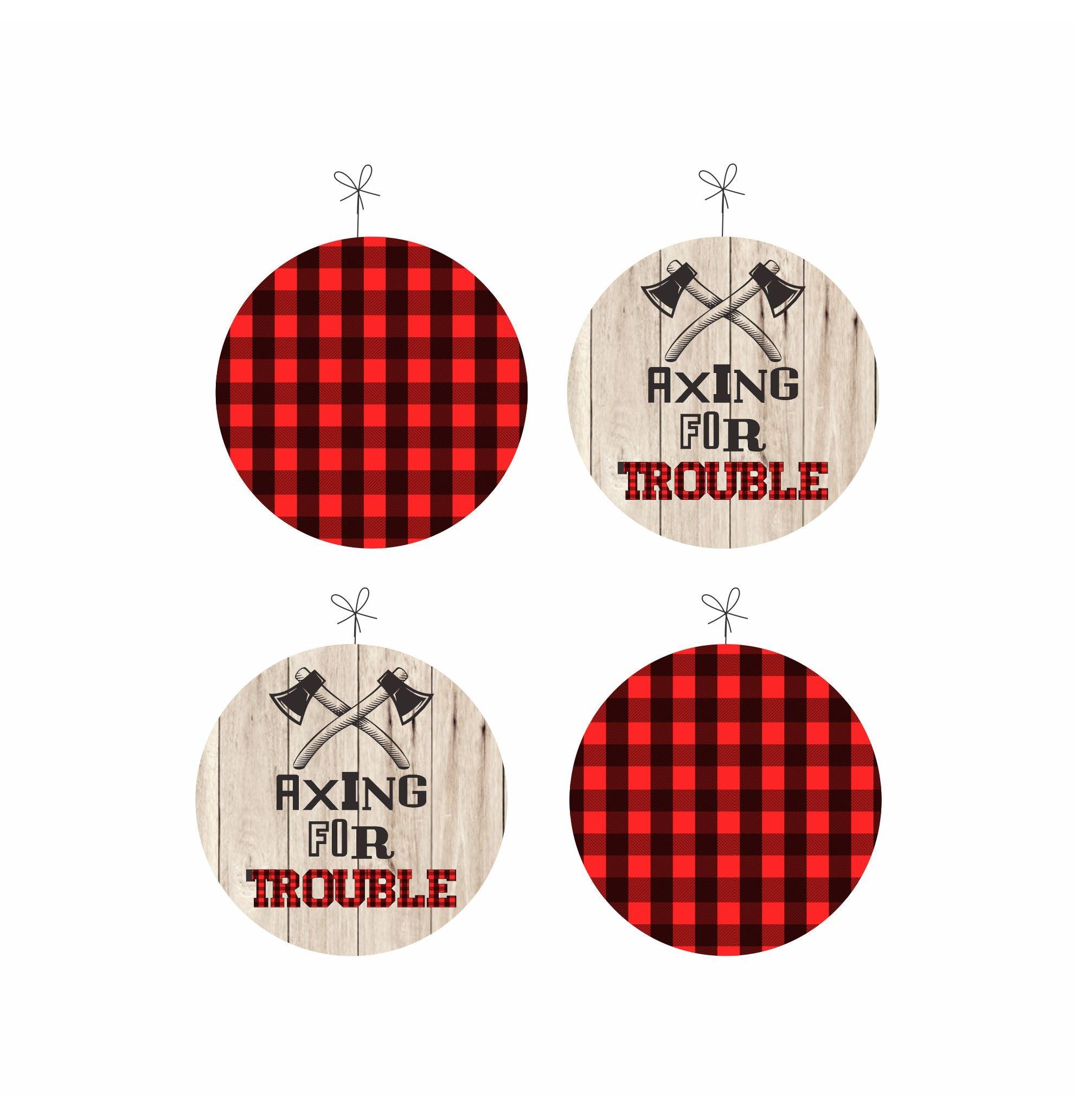 Lumberjack Theme Danglers THEME PARTIES Pretty UR Party   