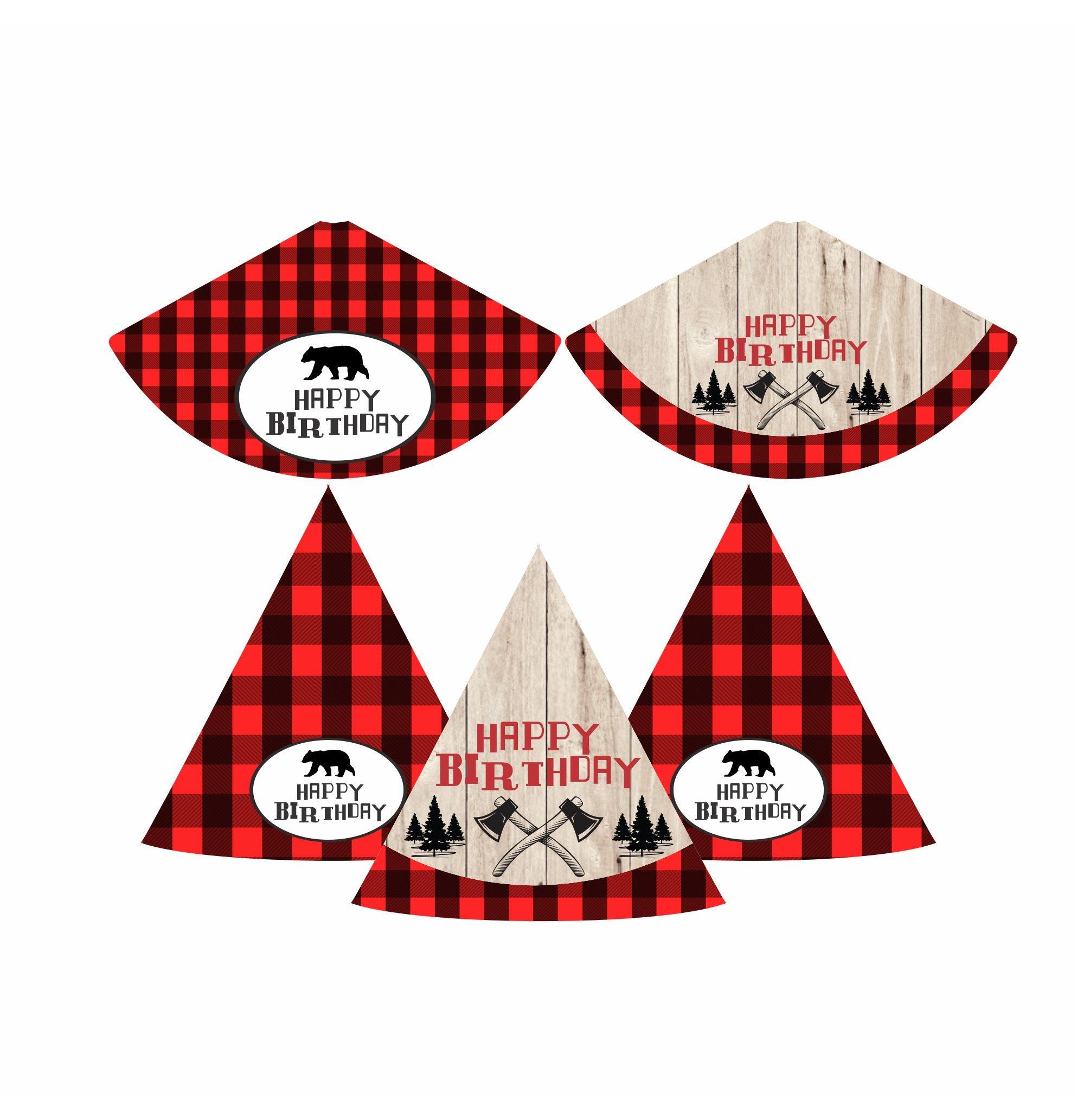 Lumberjack Theme Hats - Pack of 10 THEME PARTIES Pretty UR Party   
