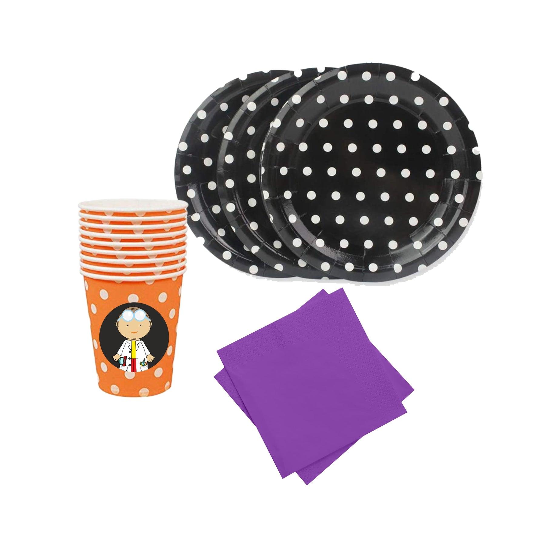 Mad Scientist Tableware Package - 67 pieces pack BIRTHDAYS Pretty UR Party   
