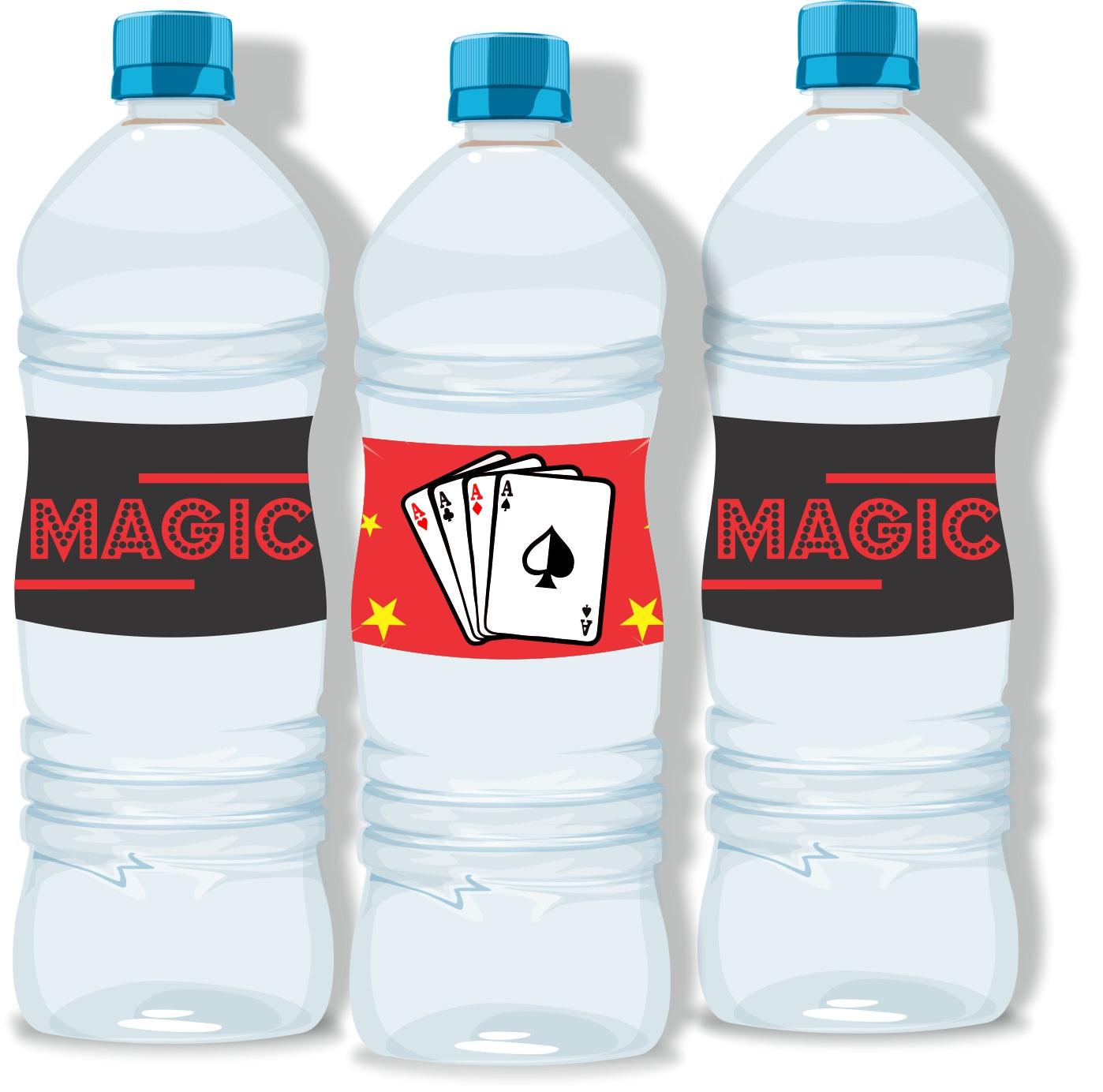 Magic Theme Water Bottle Labels THEME PARTIES Pretty UR Party   
