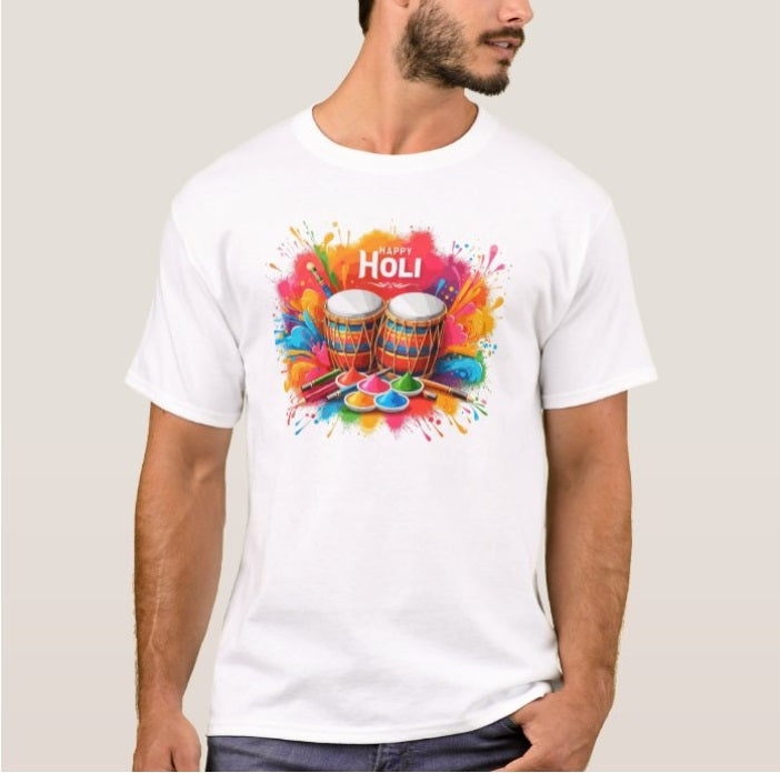 Happy Holi Vibrant T-shirt HOLI Pretty UR Party   