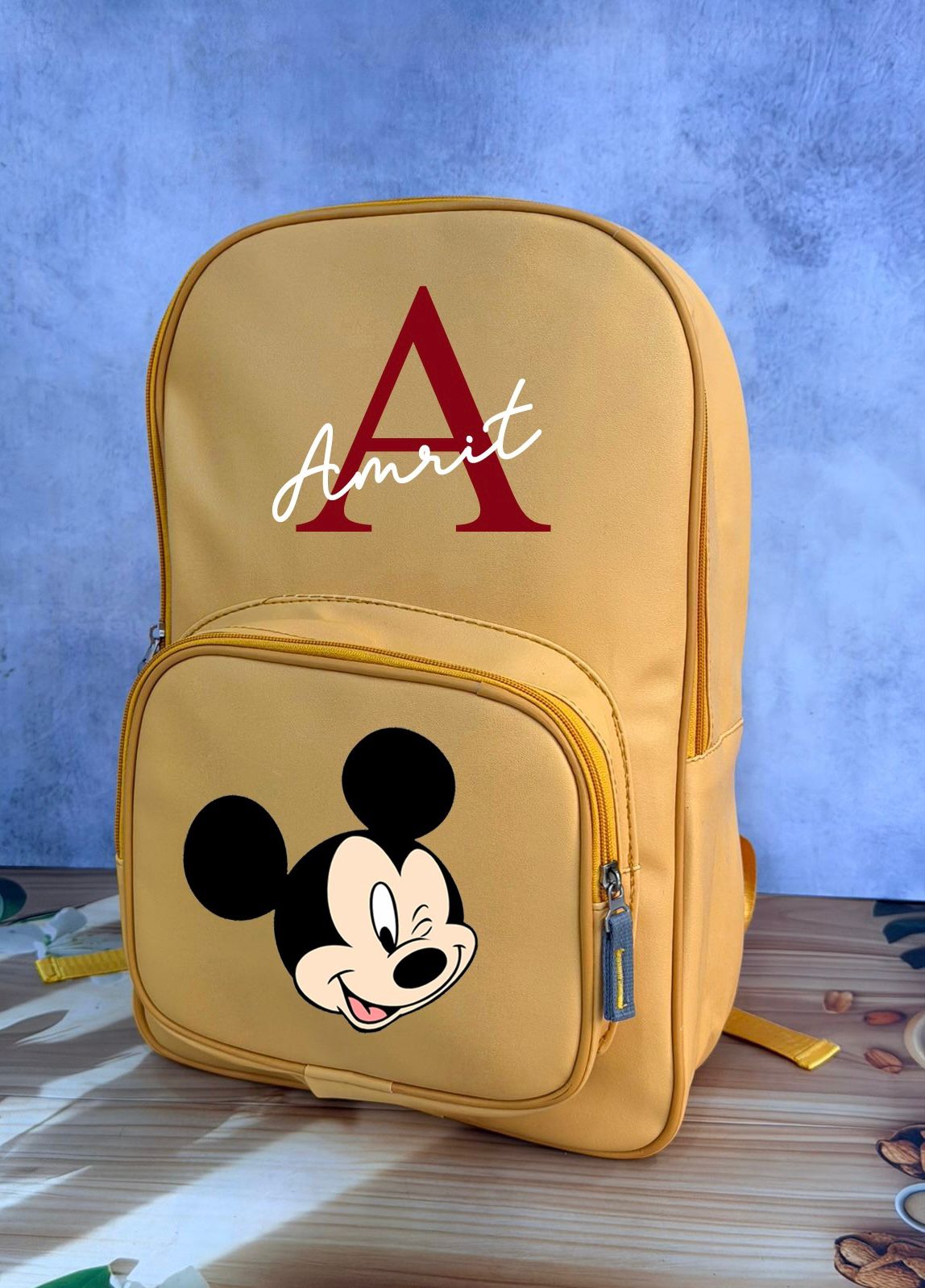 Personalised Backpack with Initial and Name