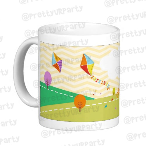 Personalised  Kites Mug THEME PARTIES Pretty UR Party   