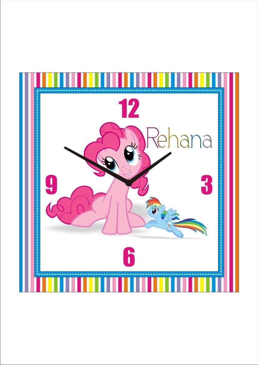 Personalised My Little Pony Clock THEME PARTIES Pretty UR Party   