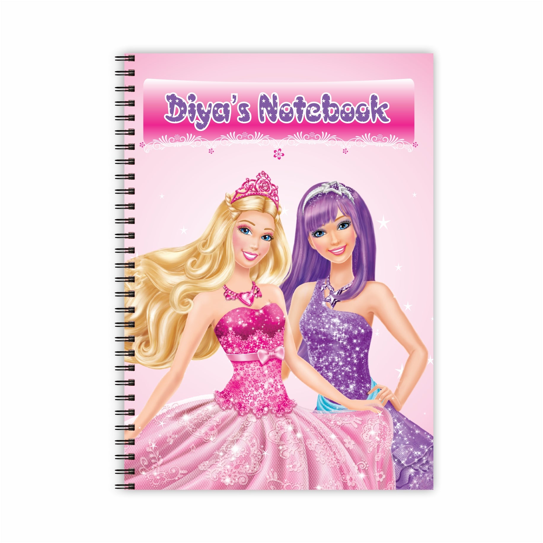 Barbie Rockstar Note Books - 50 pages PERSONALISED Pretty UR Party   