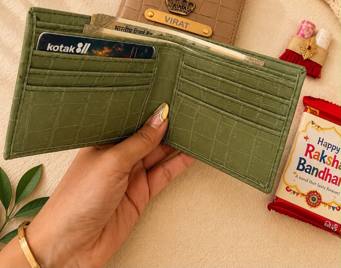 Bhai - Bhabhi Rakhi Wallet Combo