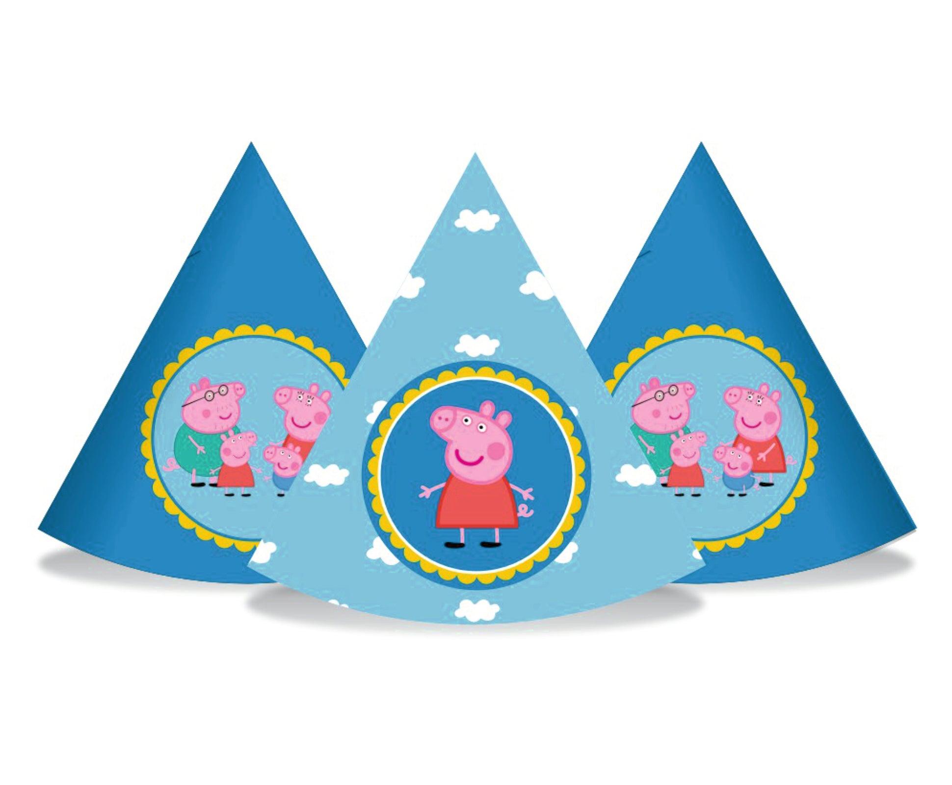 Peppa pig Inspired Caps - Pack of 10 THEME PARTIES Pretty UR Party   