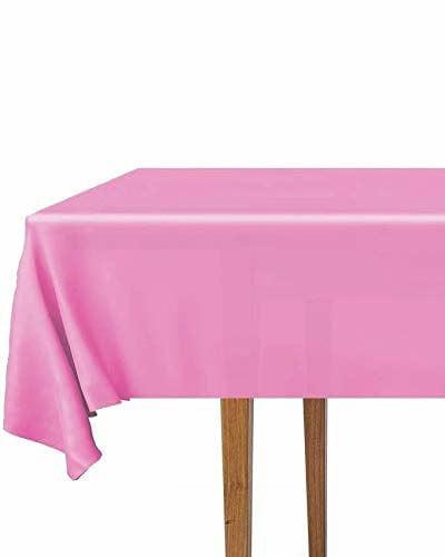 Pink Plastic Table Cover - Disposable THEME PARTIES Pretty UR Party   