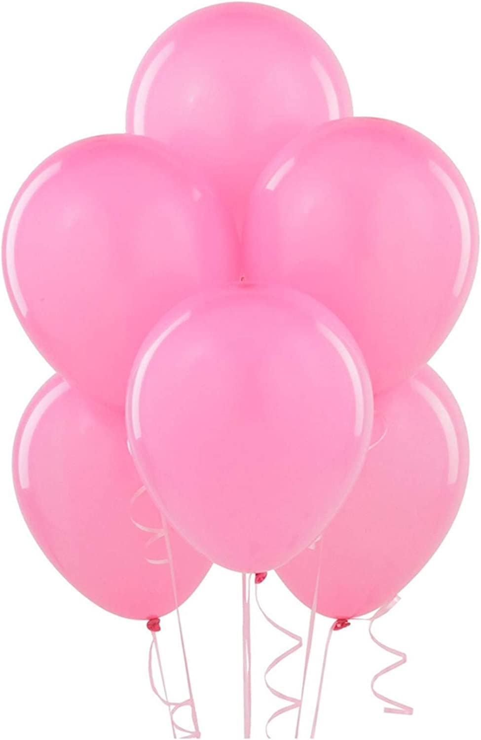 PartyWoo Hot Pink Balloons, 50 pcs 12 inch Latex Balloons, Party Ballo