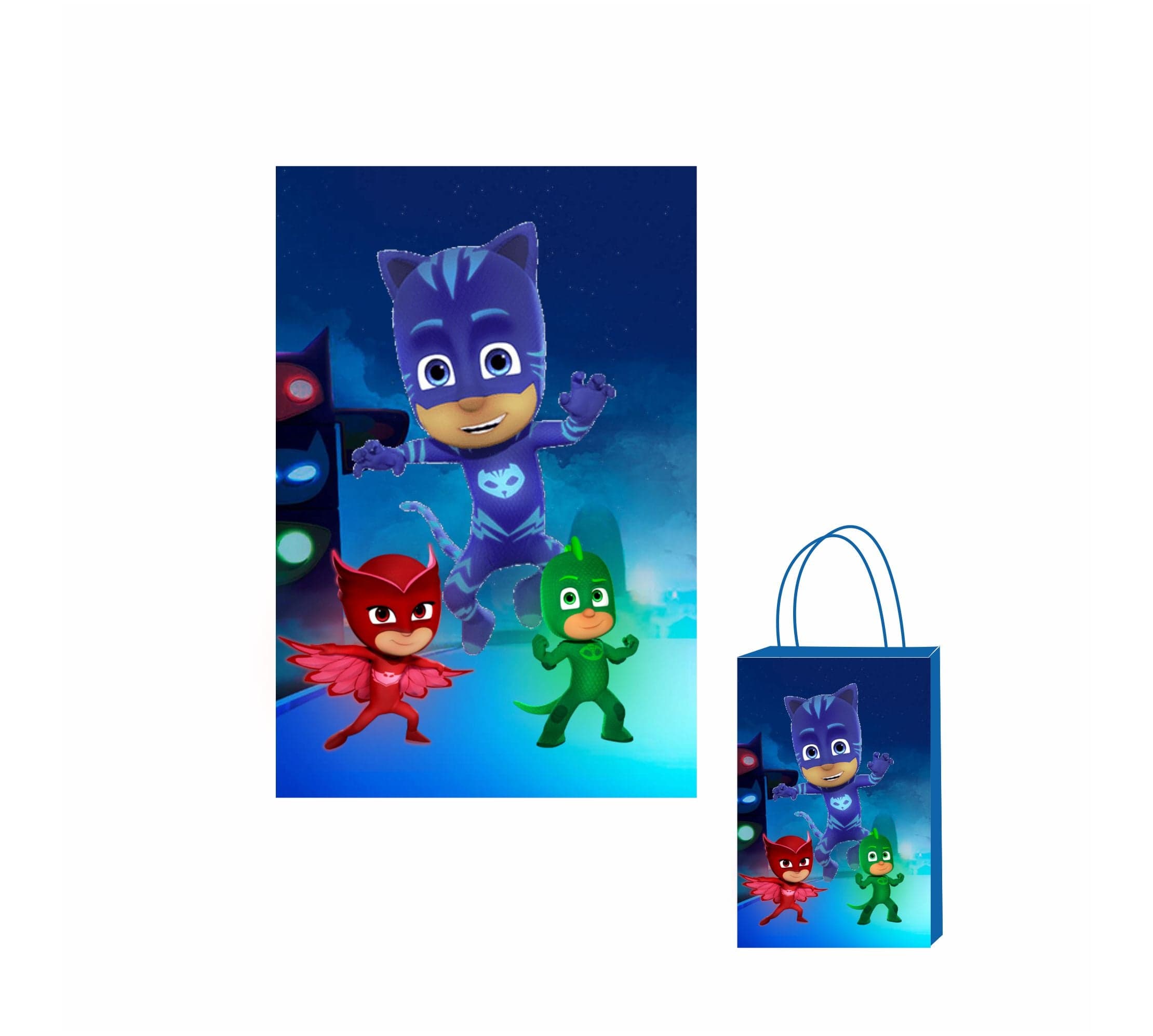 PJ Masks Theme Khoi Bag ALL PARTY SUPPLIES Pretty UR Party   