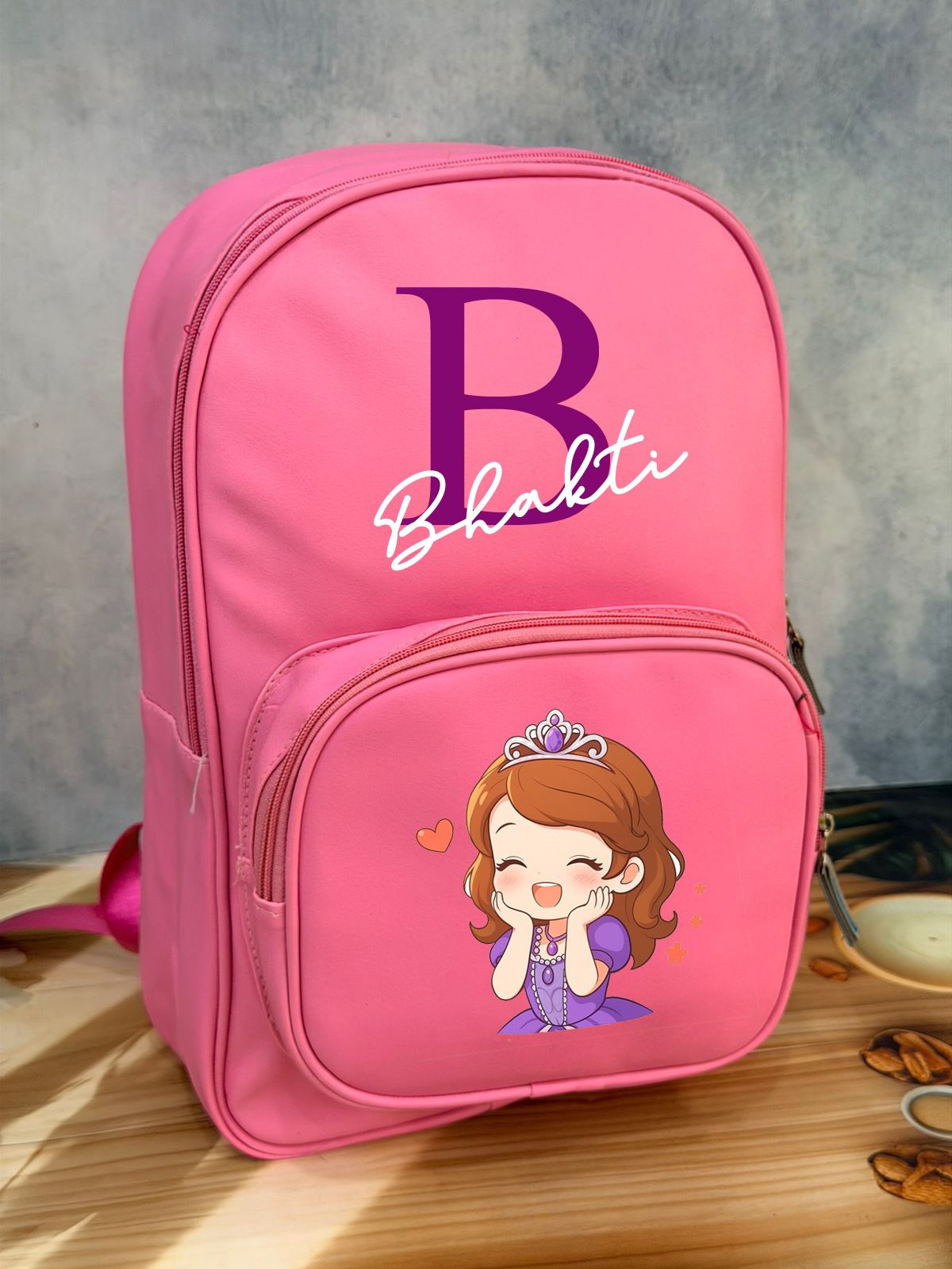 Personalised Backpack with Initial and Name
