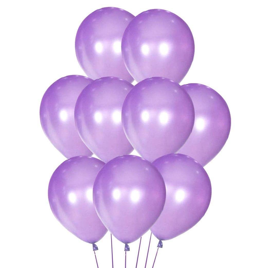 Purple Metallic Latex Balloon - Pack of 50 DECORATIONS Pretty UR Party   