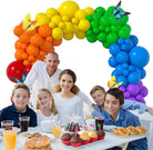 Rainbow Balloons Kit - Pack of 73 pieces DECORATIONS Pretty UR Party   