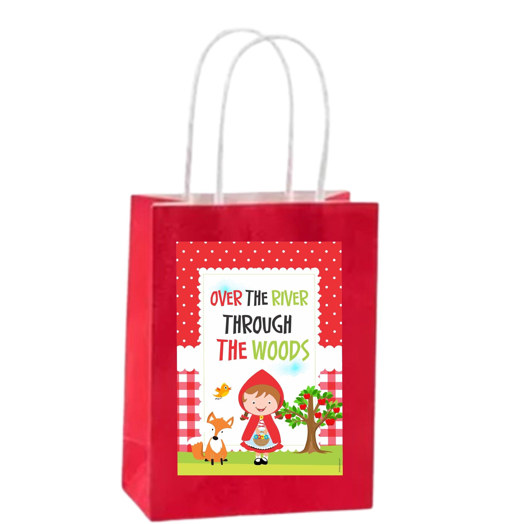 Little Red Riding Hood Gift bags - Pack of 10 ALL PARTY SUPPLIES Pretty UR Party
