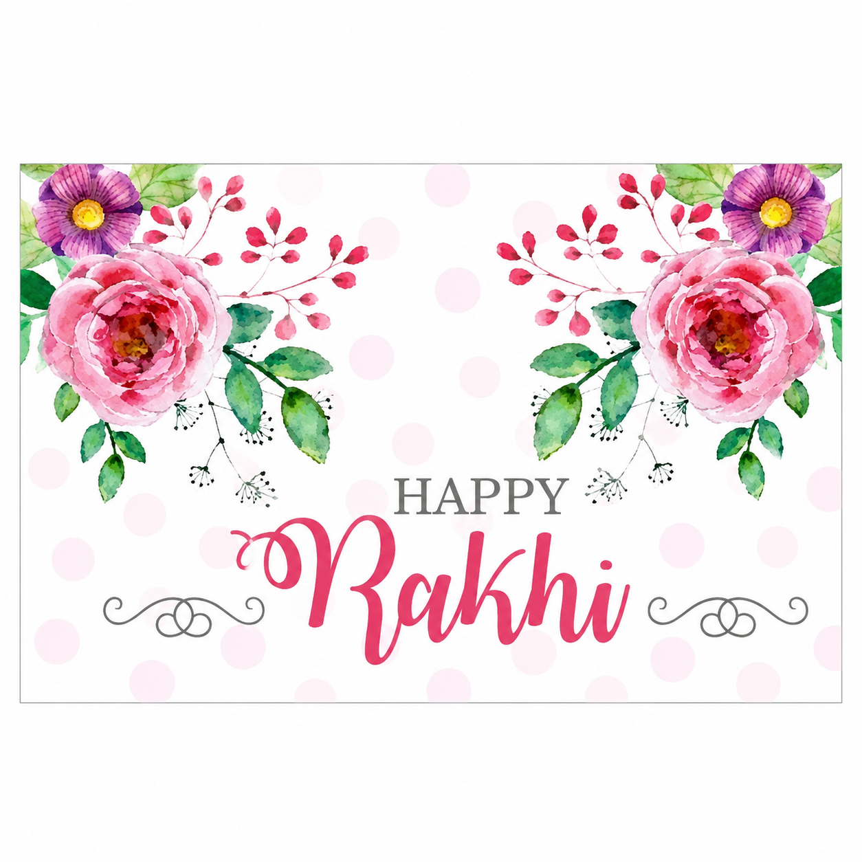 Pink and Green Floral Rakhi Theme Table Mats