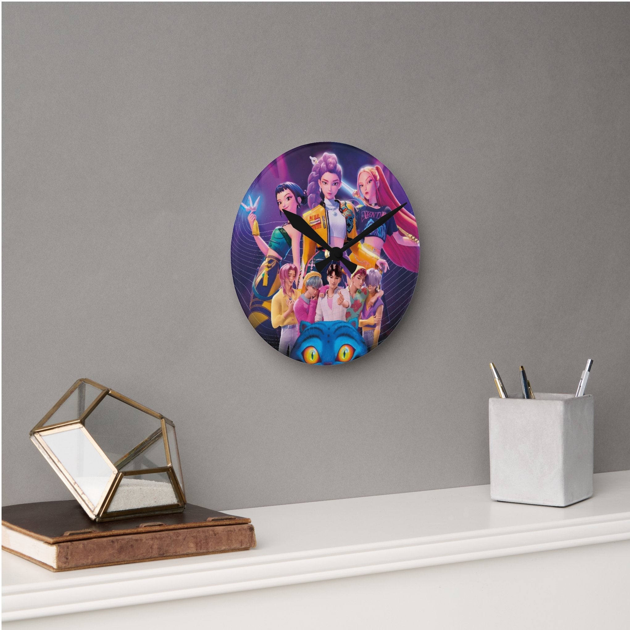 K-pop Demon Hunters theme Clock