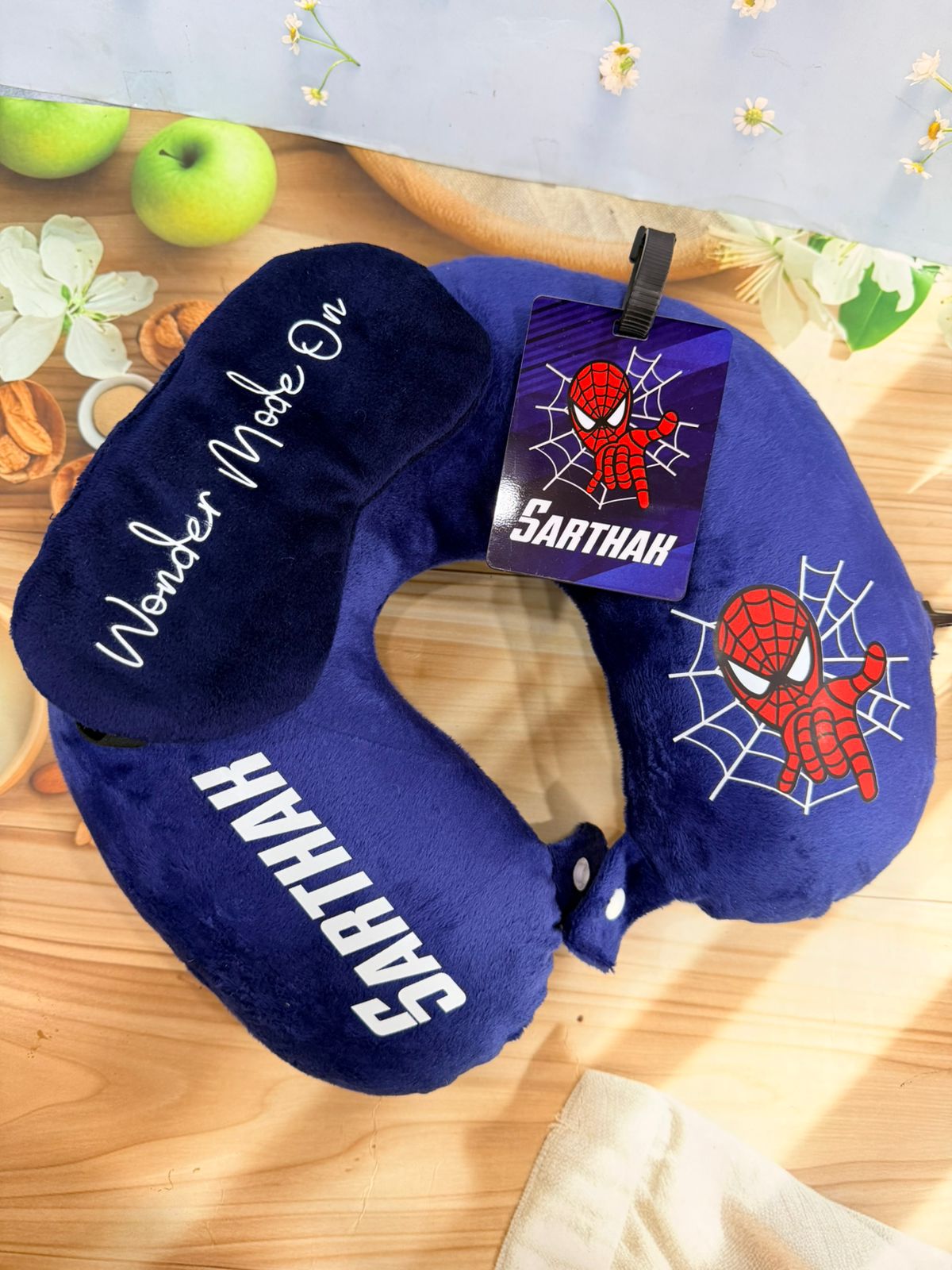 Personalised Spiderman theme Travel Combo - Set of 3