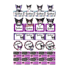 Kuromi theme Sticker Labels - Pack of 31 BACK TO SCHOOL PRETTY UR PARTY