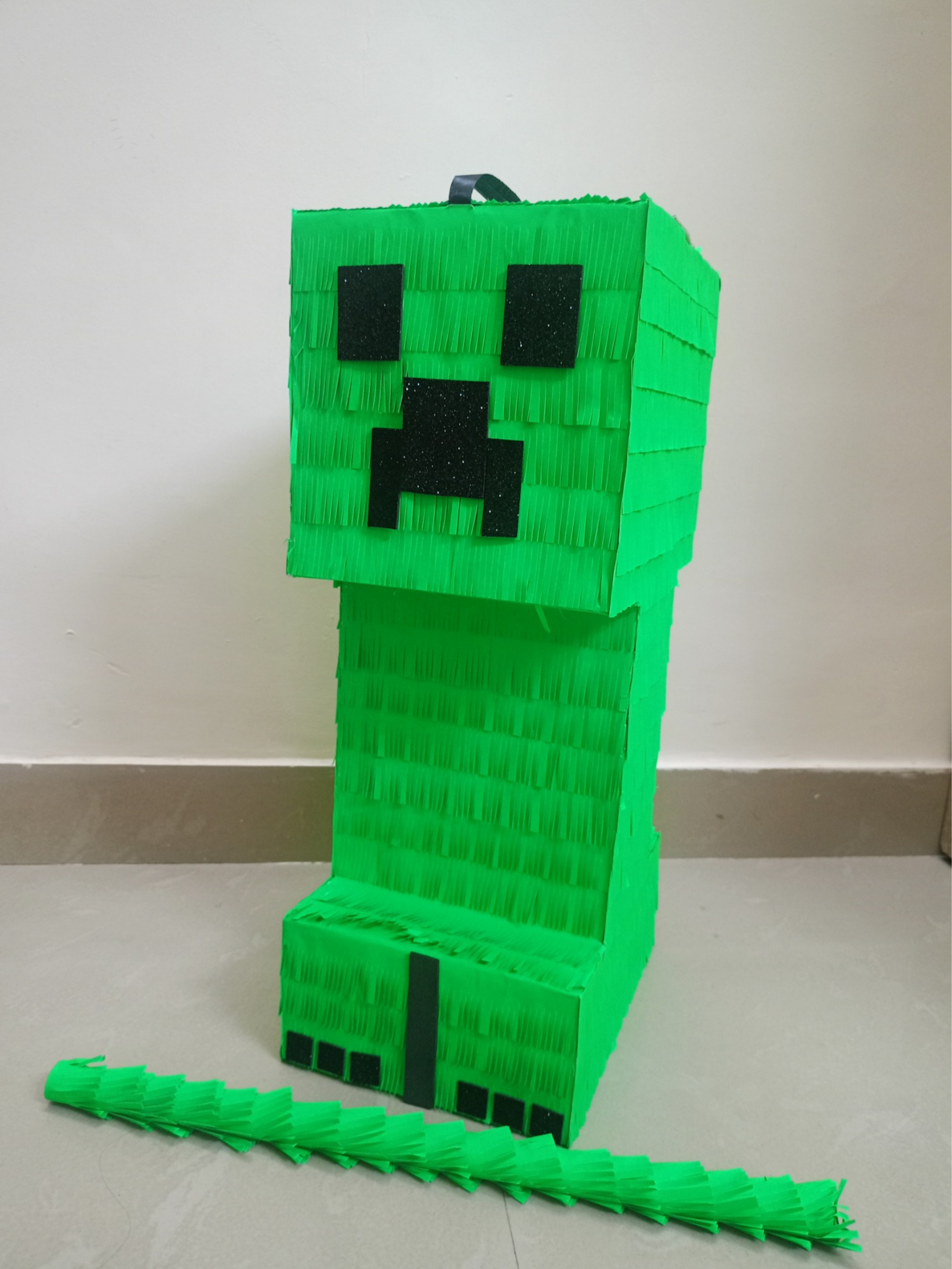 Handcrafted Minecraft Creeper Pinata