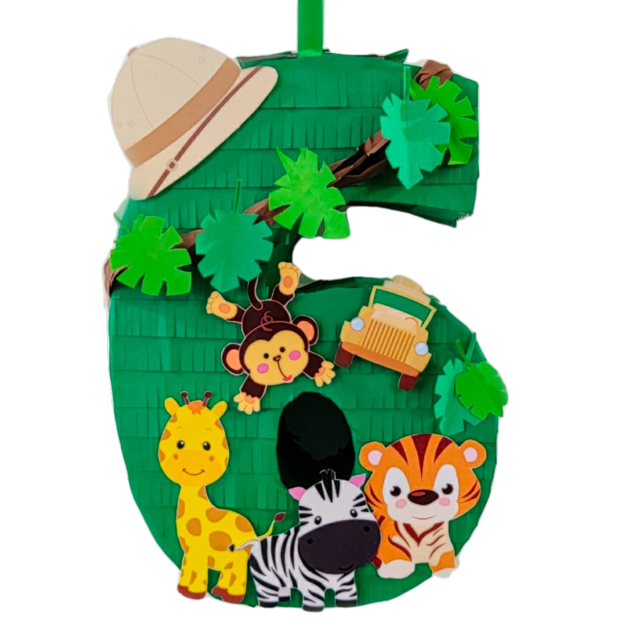 Handcrafted Jungle Letter Pinata HANDCRAFTED PRETTY UR PARTY