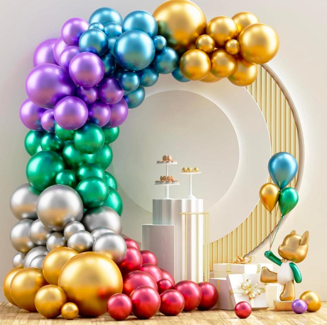 Chrome Balloons Arch Kit - Pack of 73 pieces DECORATIONS Pretty UR Party