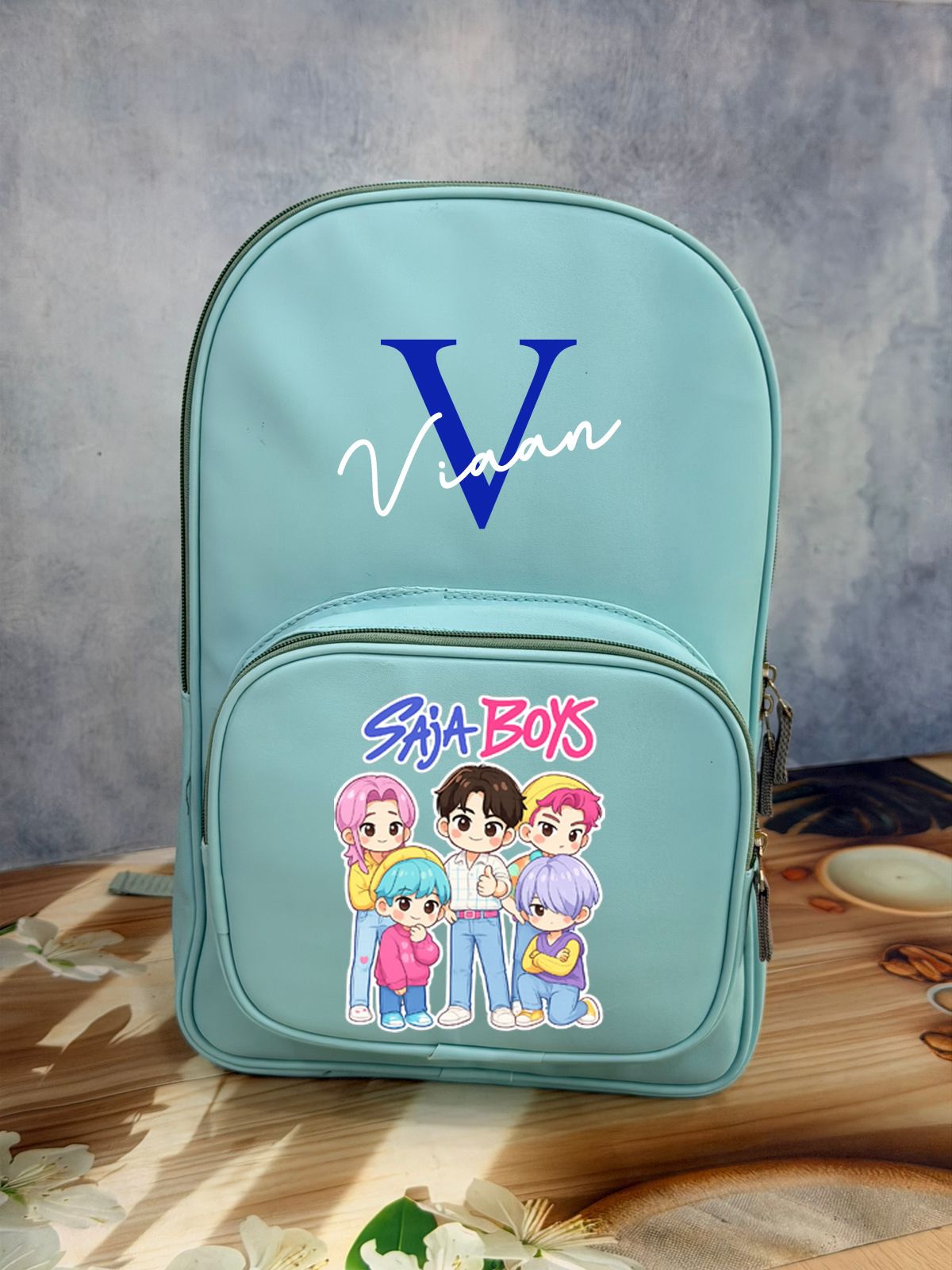 Personalised Backpack with Initial and Name