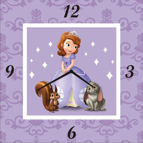 Personalised Sofia the first Enchanted Garden Party Clock THEME PARTIES Pretty UR Party   