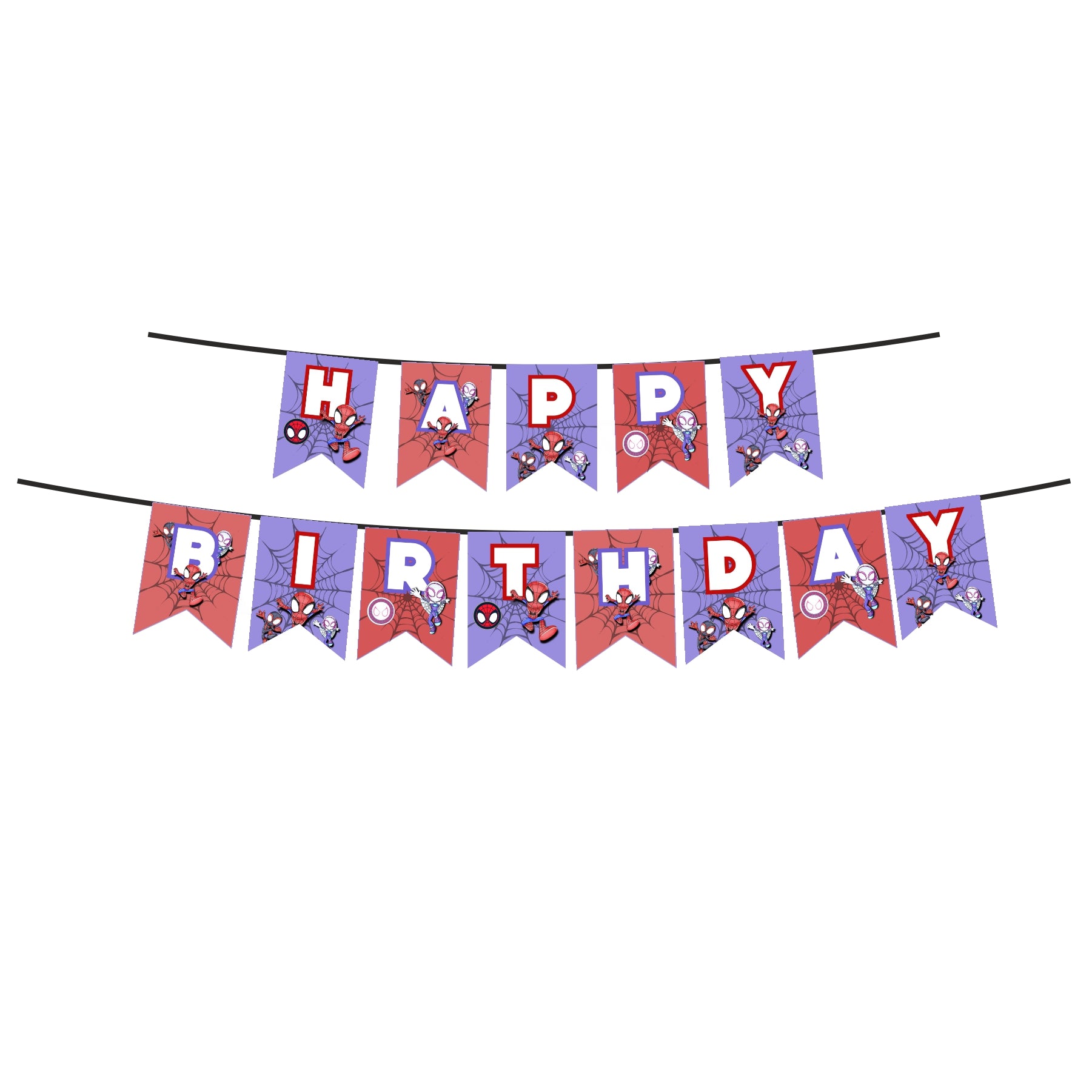 Spidey and friends Theme Bunting