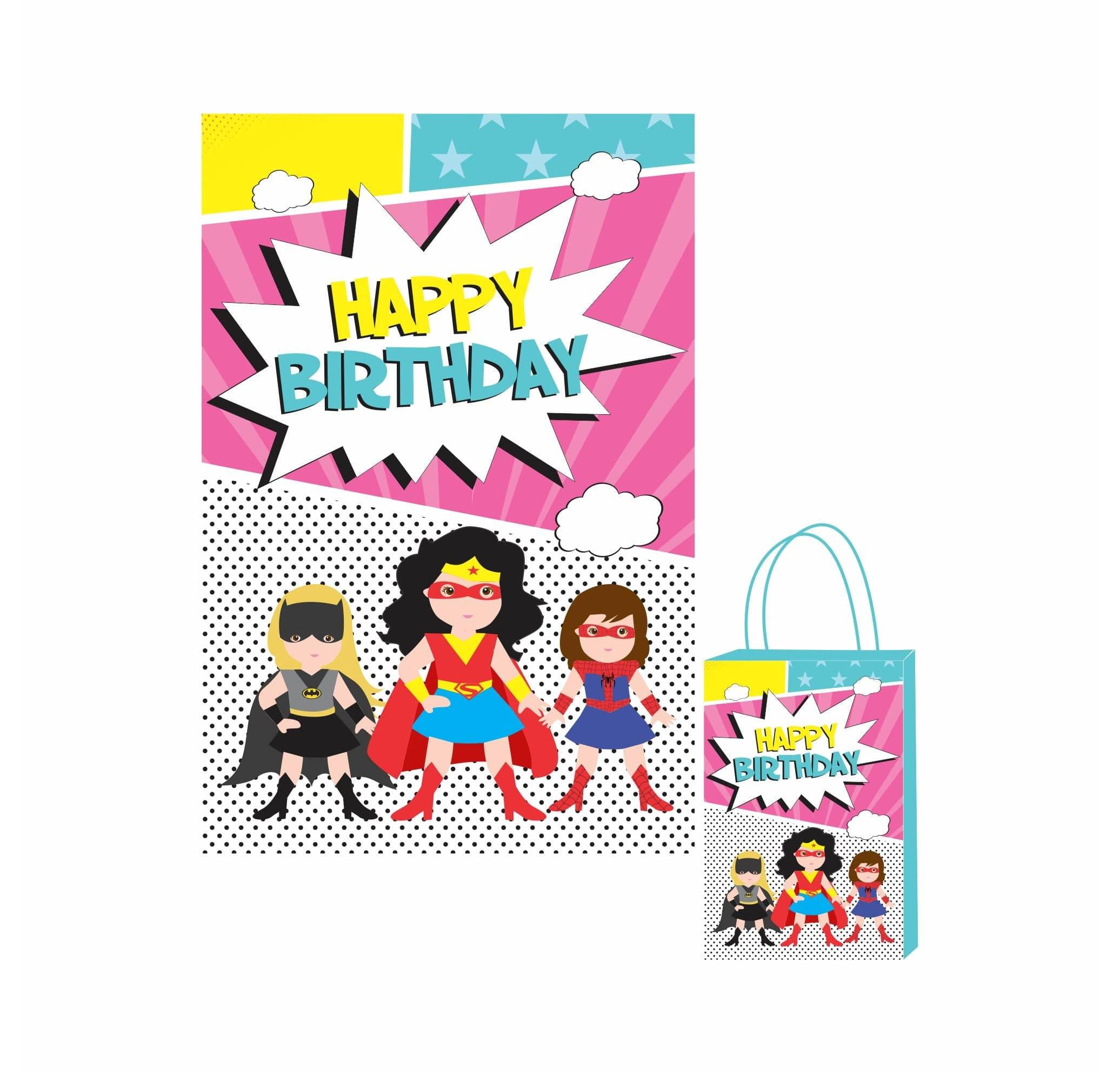 Supergirl Theme Khoi Bag ALL PARTY SUPPLIES Pretty UR Party   
