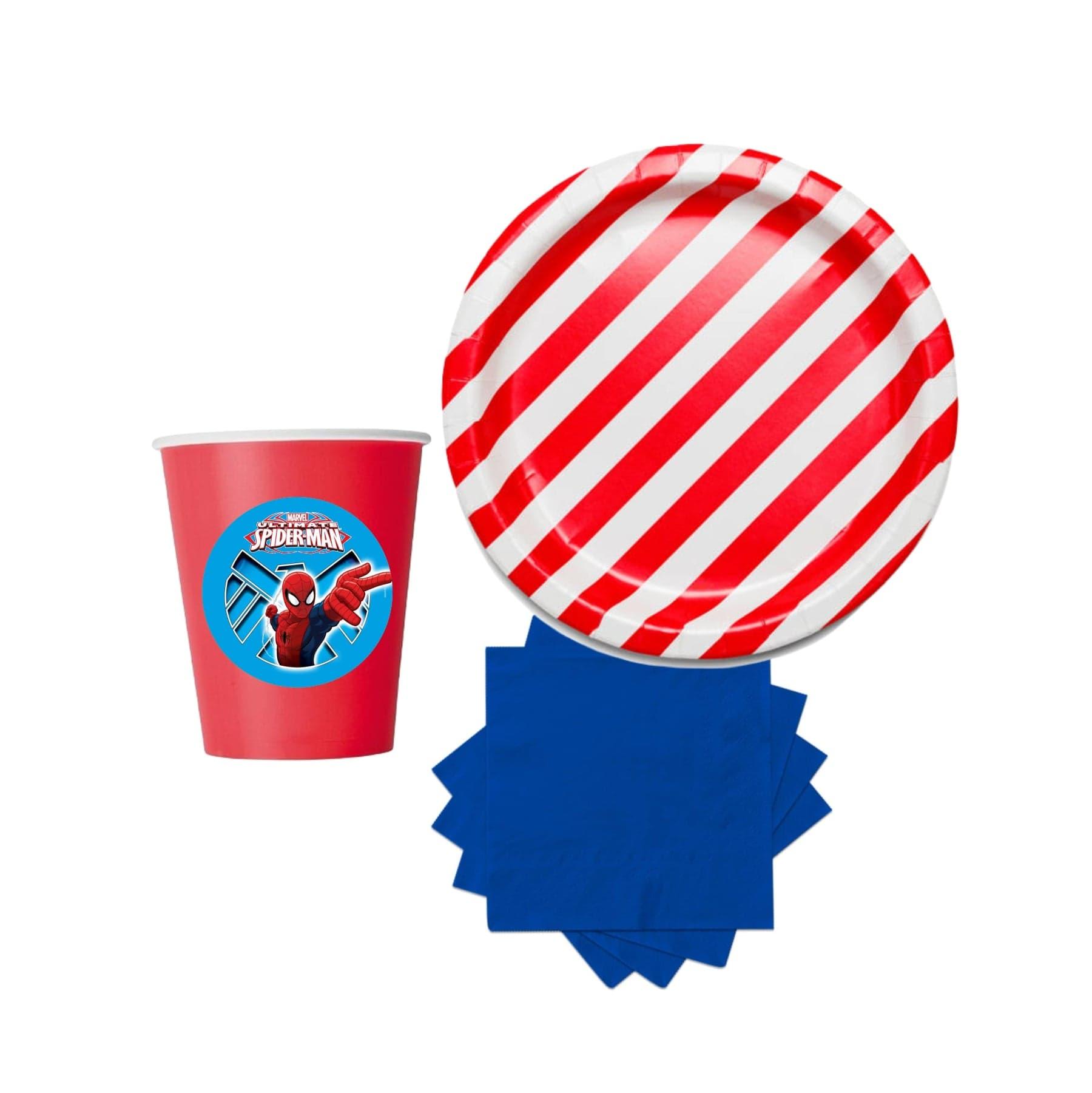 Marvel Spider-Man Tableware Package - 67 pieces Pack TABLEWARE Pretty UR Party   