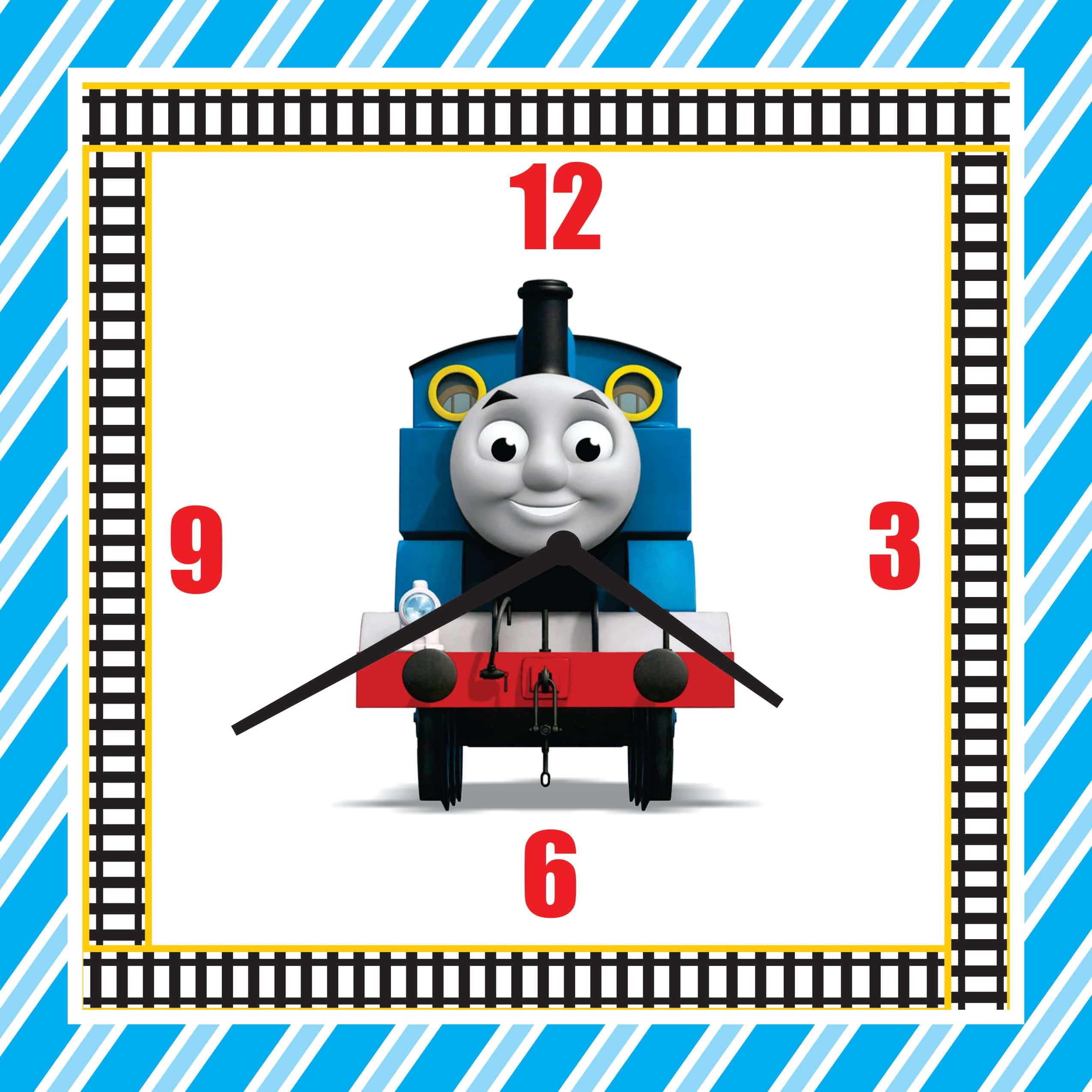 Personalised Thomas the Train Clock THEME PARTIES Pretty UR Party   