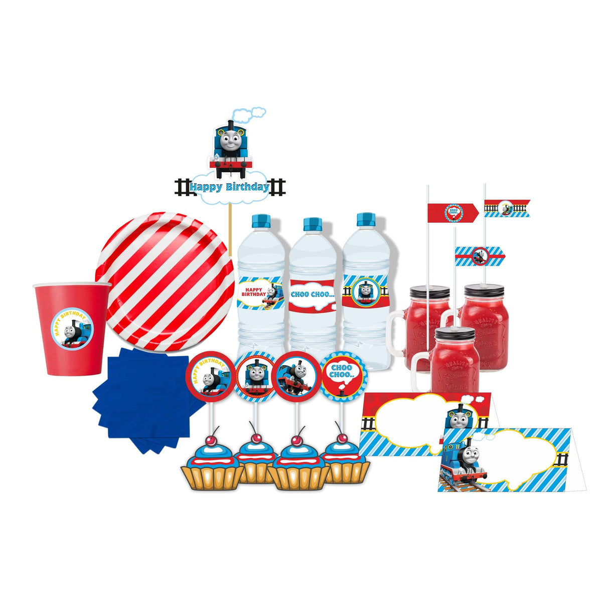 Thomas The Train Tableware Package - 67 pieces Pack – PRETTY UR PARTY