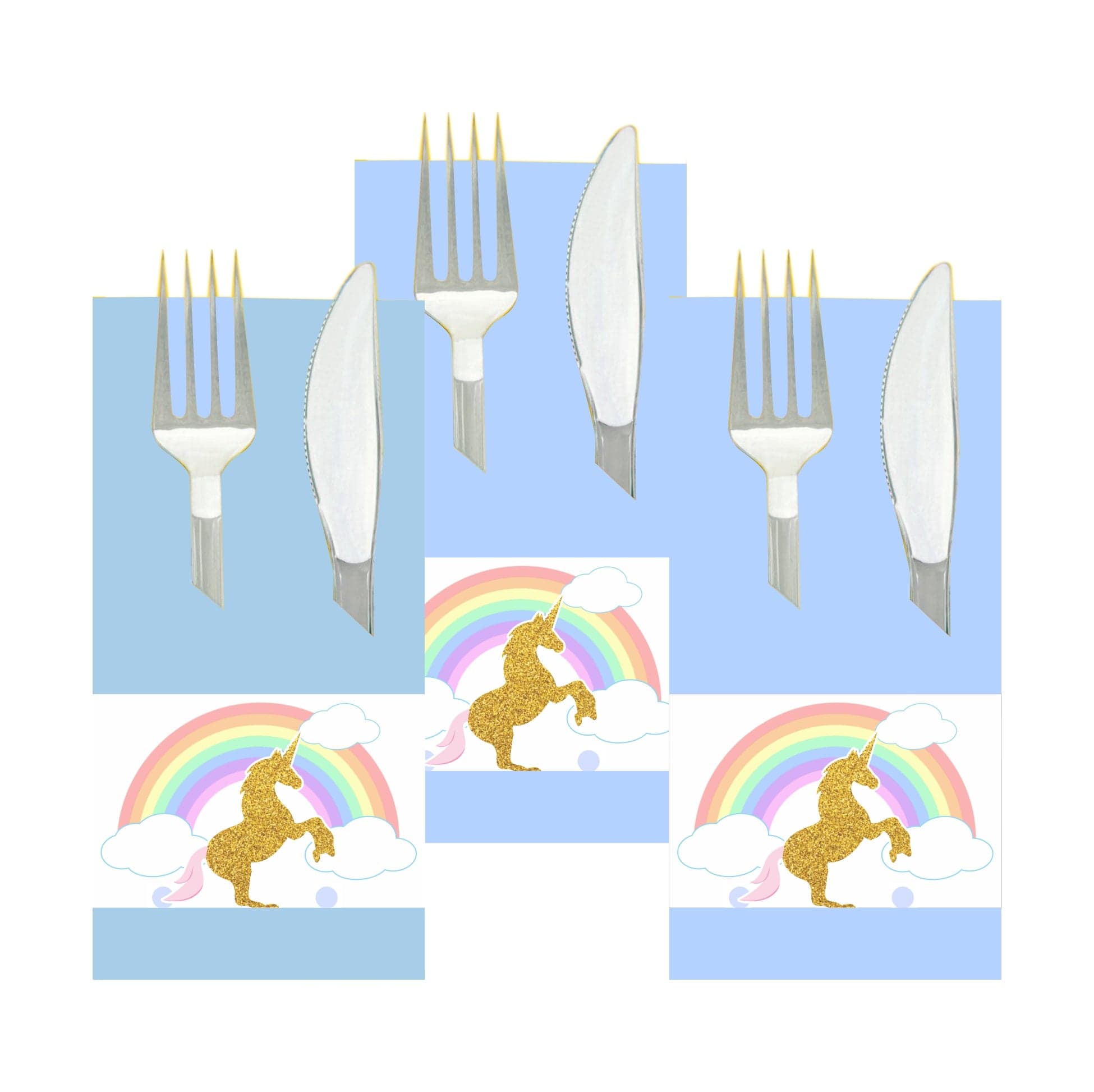 Unicorn Theme Napkin Rings THEME PARTIES Pretty UR Party   