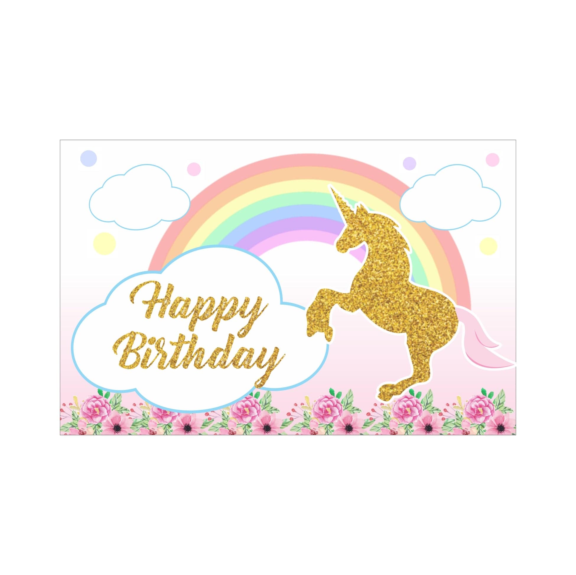 Unicorn Theme Table Mats THEME PARTIES Pretty UR Party   