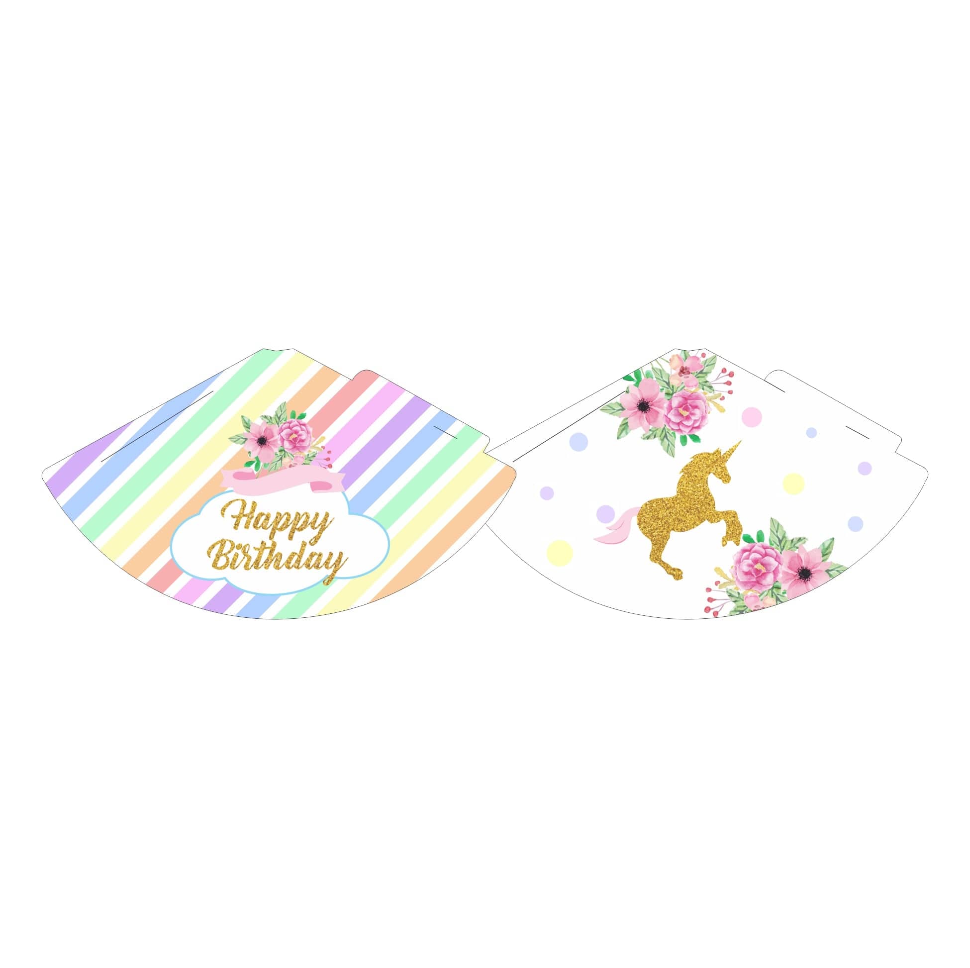 Unicorn Theme Hats - Pack of 10 THEME PARTIES Pretty UR Party   