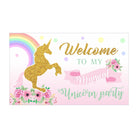 Unicorn Entrance Banner / Door Sign THEME PARTIES Pretty UR Party   