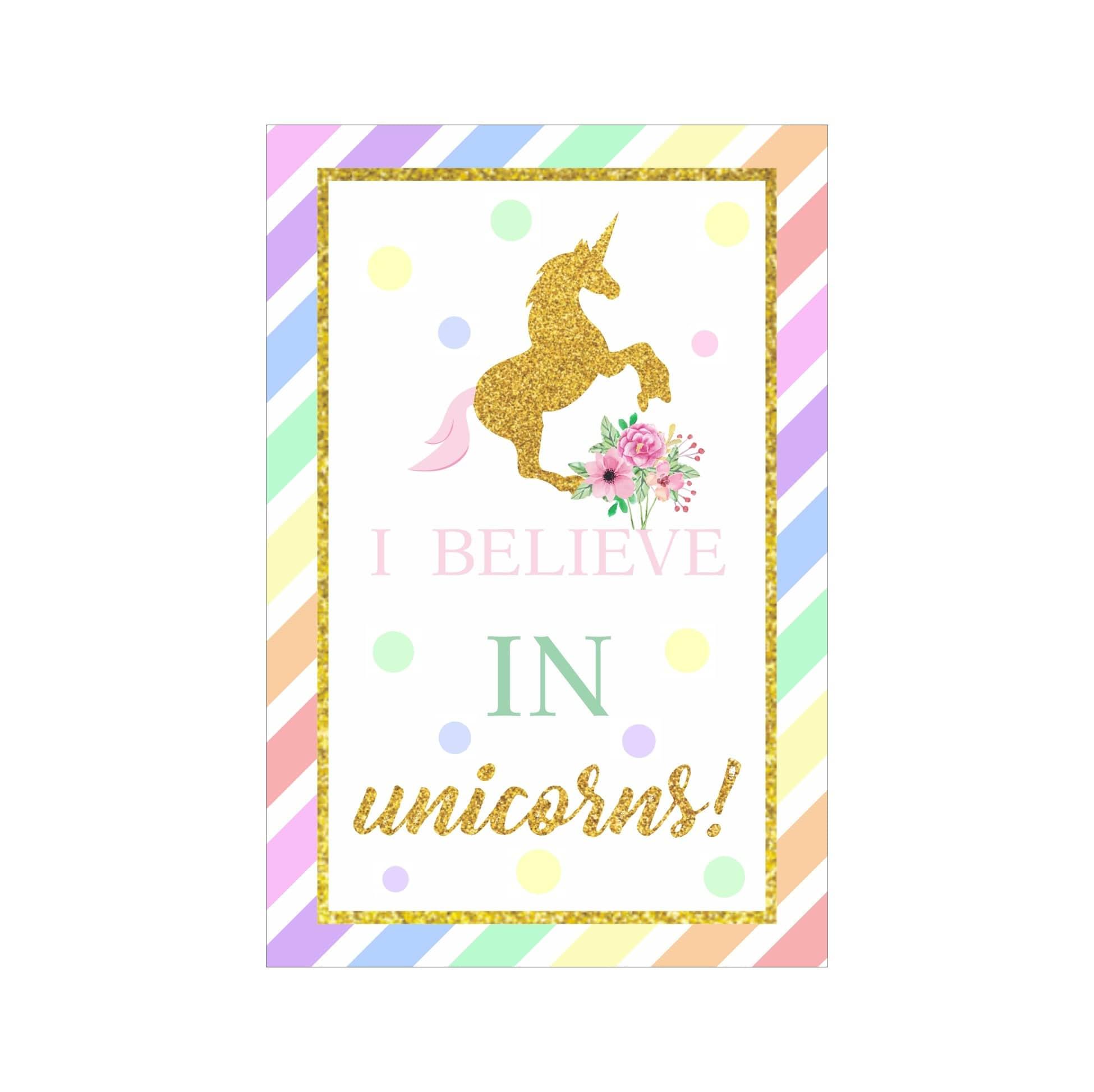 Unicorn Poster 01 THEME PARTIES Pretty UR Party   