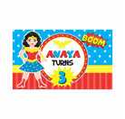 Wonder Woman Theme Backdrop PERSONALISED Pretty UR Party   