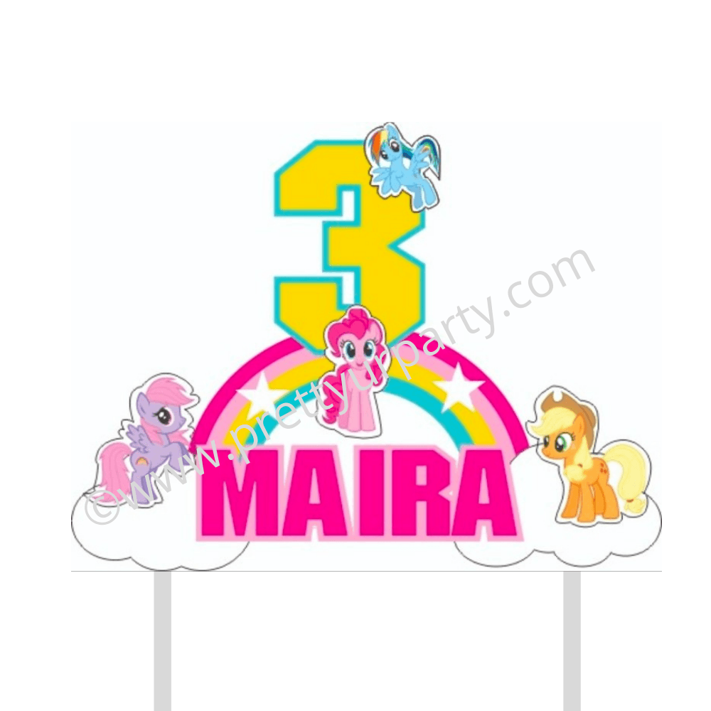 My Little Pony Cake Topper HANDCRAFTED Pretty UR Party   