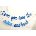 Love You Two the Moon and Back Bunting DECORATIONS Pretty UR Party   