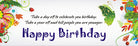 Happy Birthday Celebration Banner ALL PARTY SUPPLIES Pretty UR Party   