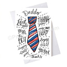 Father's Day Daddy I Love You Card ALL PARTY SUPPLIES Pretty UR Party   