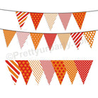 Red and Orange Pattern Bunting BABY SHOWER Pretty UR Party Default Title  