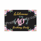 40th Birthday Theme Entrance Banner / Door Sign THEME PARTIES Pretty UR Party Default Title  