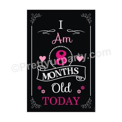 8 Months Poster ALL PARTY SUPPLIES Pretty UR Party   